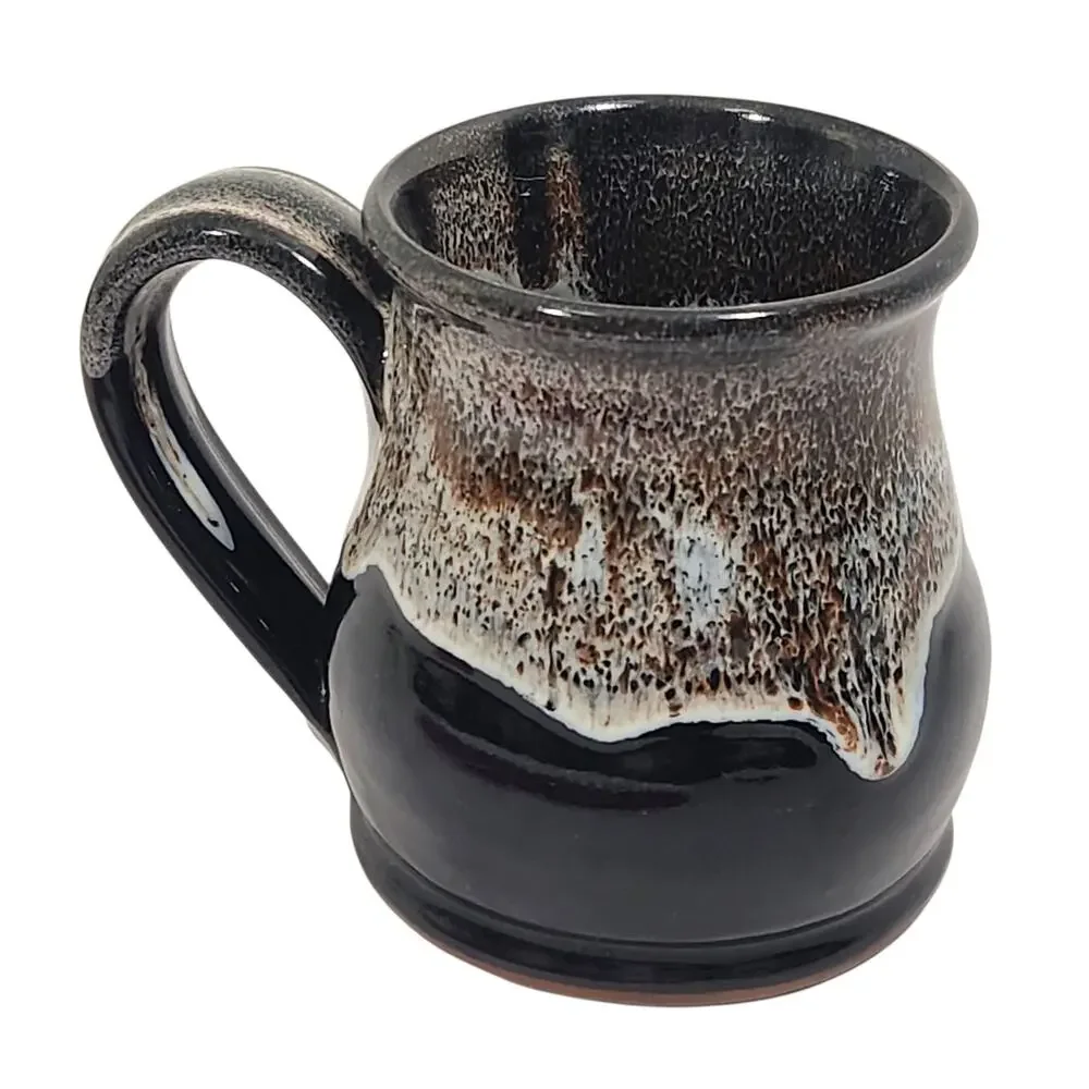 DENEEN POTTERY COFFEE MUG CUP PANAMA CITY BEACH FL BROKEN EGG CAFE SOUVENIR GIFT - Picture 4 of 5